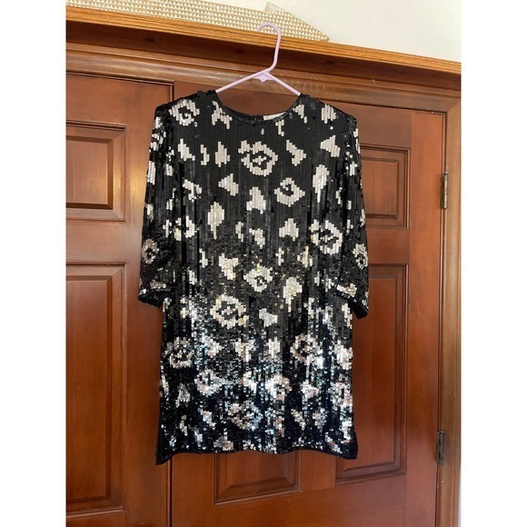 Vintage Argenti Silk and sequin Tunic/Mini dress Medium